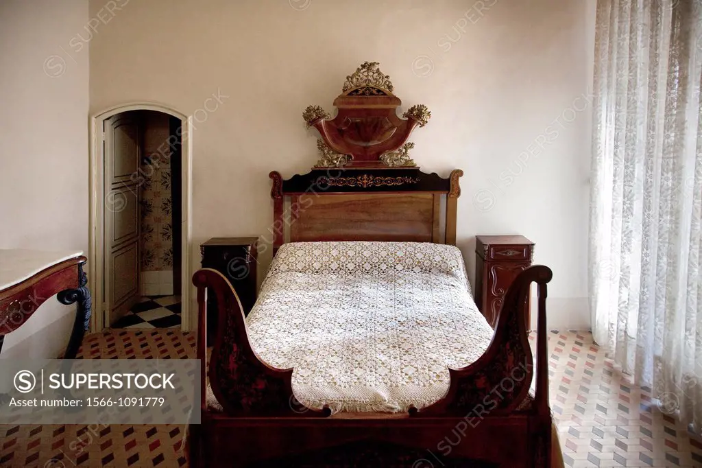 Bedroom of the Casa Castellarnau  Tarragona, Catalonia, Spain