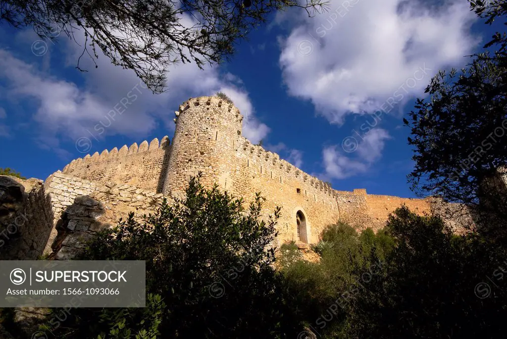 Castle Santueri, fourteenth century. Felanitx, County Migjorn, Majorca, Balearic Islands, Spain