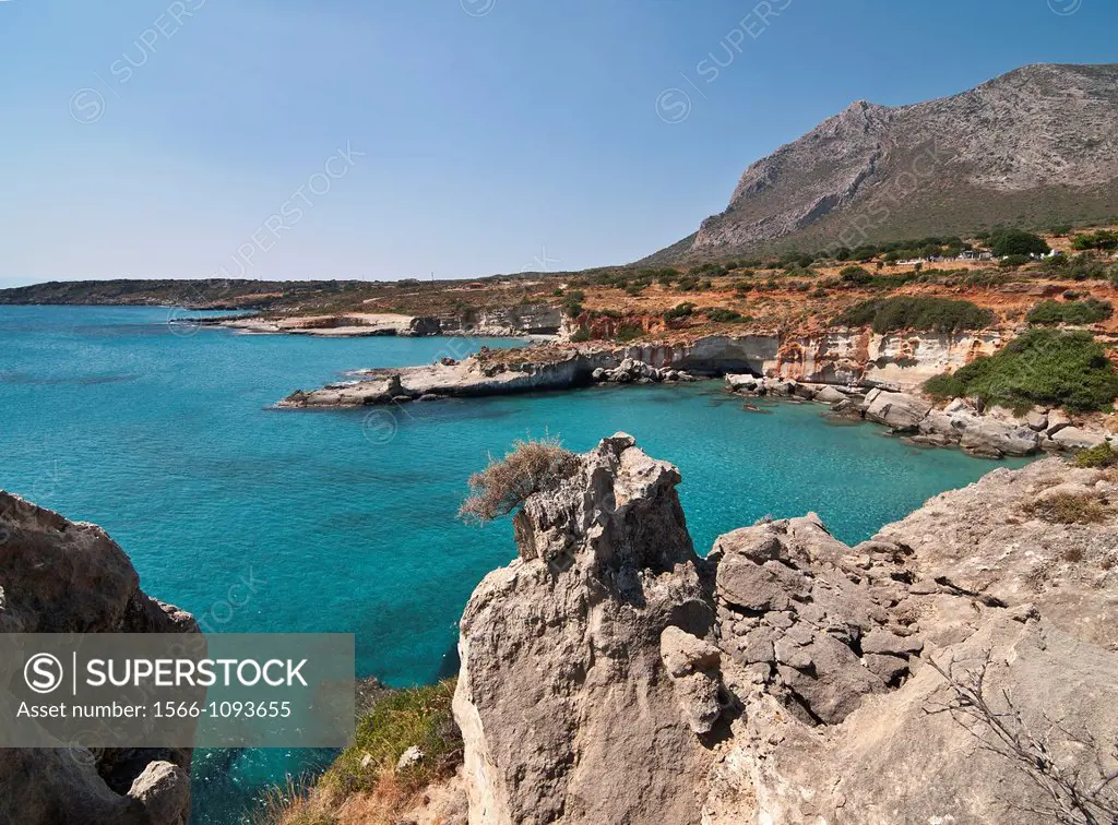 Agia Marina near Cape Maleas, south of Neapoli on the Vatika Peninsula, Lakonia, Peloponnese, Greece