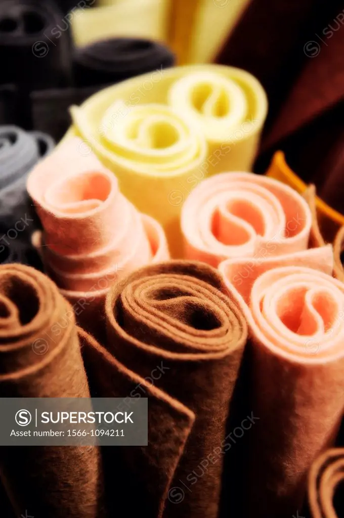 rolls of cloth colors