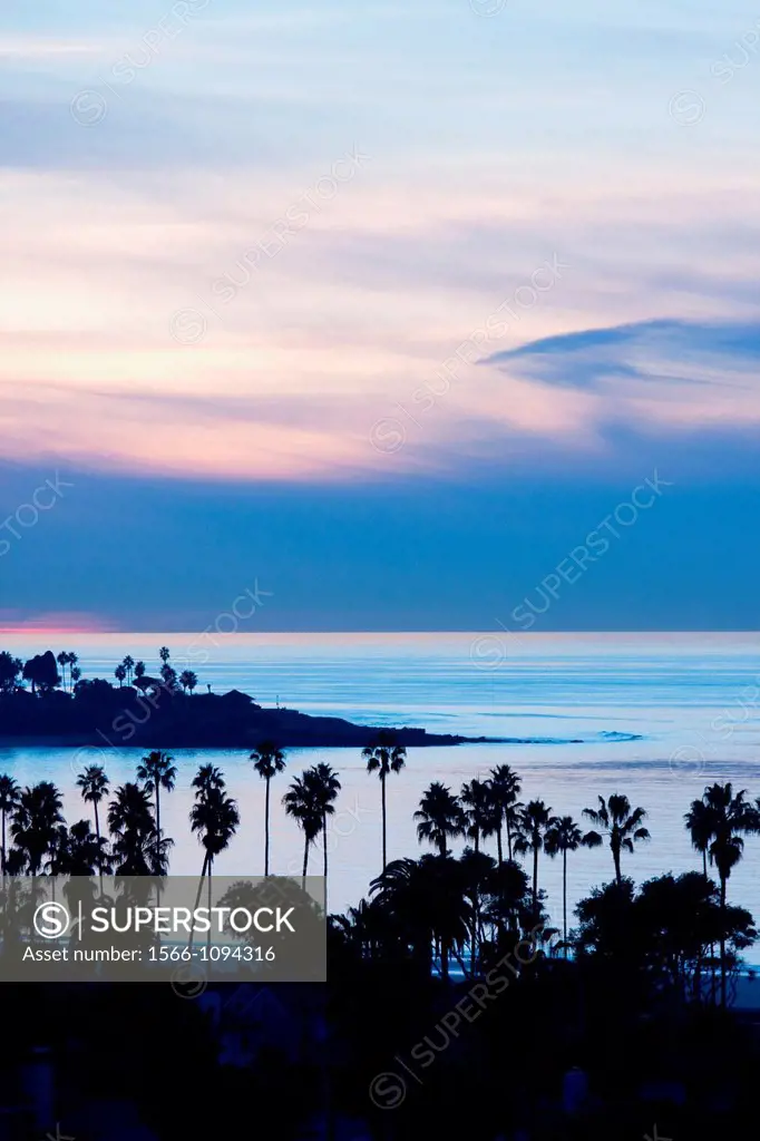 Sunset hour in La Jolla, California