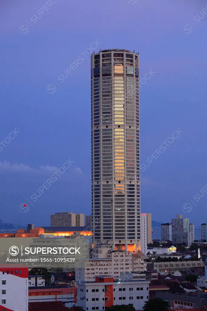 Menara Komtar tower, Georgetown, Penang, Malaysia