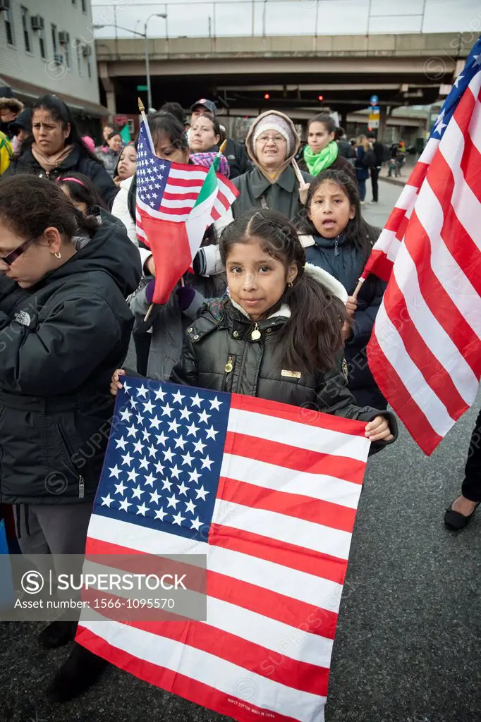 Paraders march in the annual Three Kings Day Parade in the Bushwick neighborhood of Brooklyn on Sunday, January 8, 2012 Neighborhood school children m...