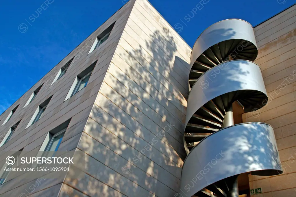 spiral staircase, hotel Novotel, Cornella de Llobregat, Catalonia, Spain
