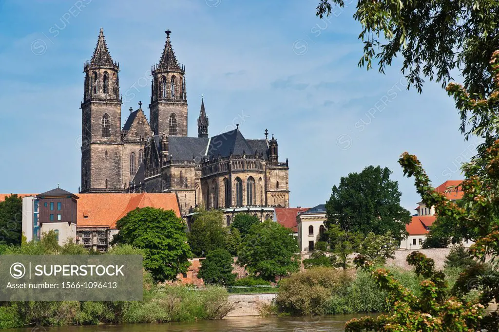 View over the Elbe-River to the Cathedral of Magdeburg The Protestant Cathedral of Magdeburg, officially called the Cathedral of Saints Catherine and ...