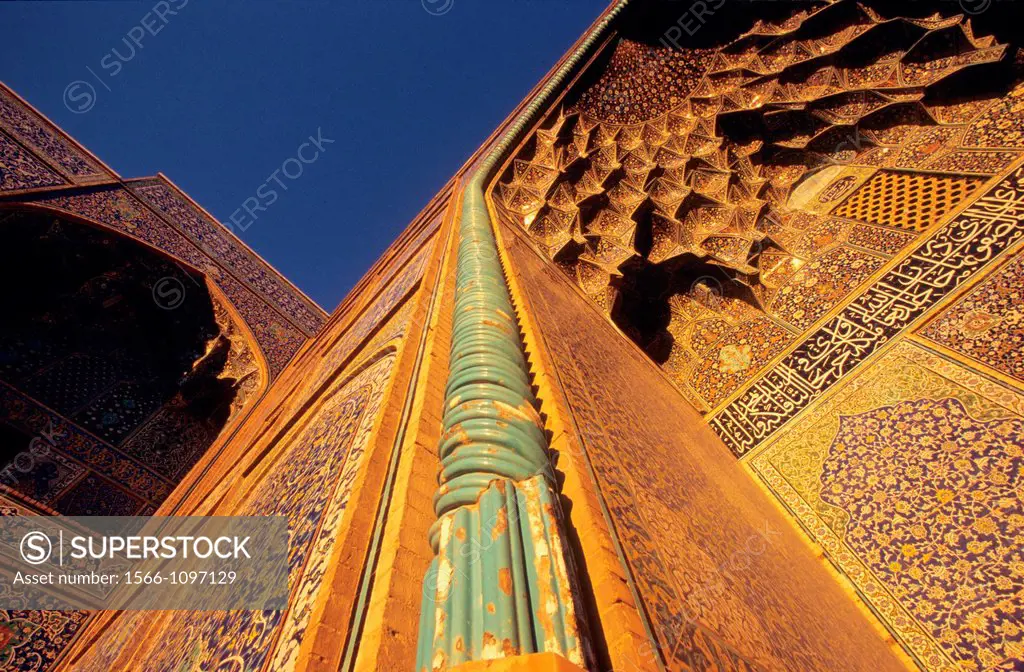 Muqarnas at the entrance of Jameh Mosque, Esfahan, Iran