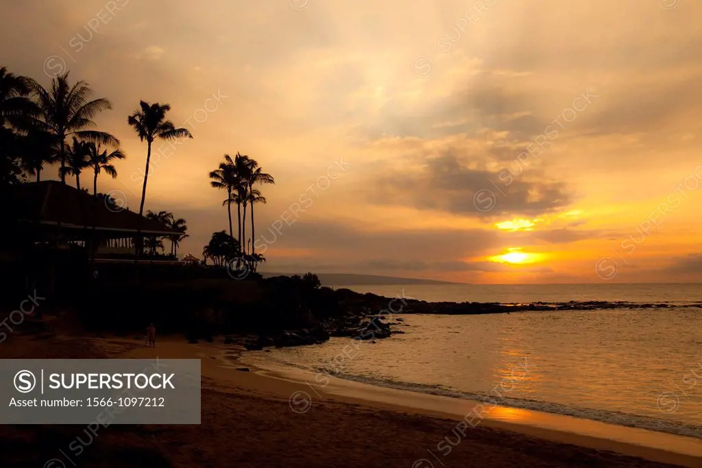 Sunset, Kapalua Beach, Maui, Hawaii