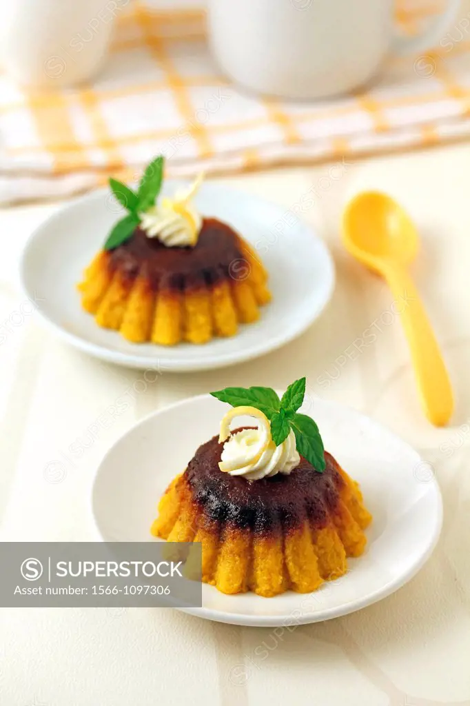 Sweet pumpkin pudding