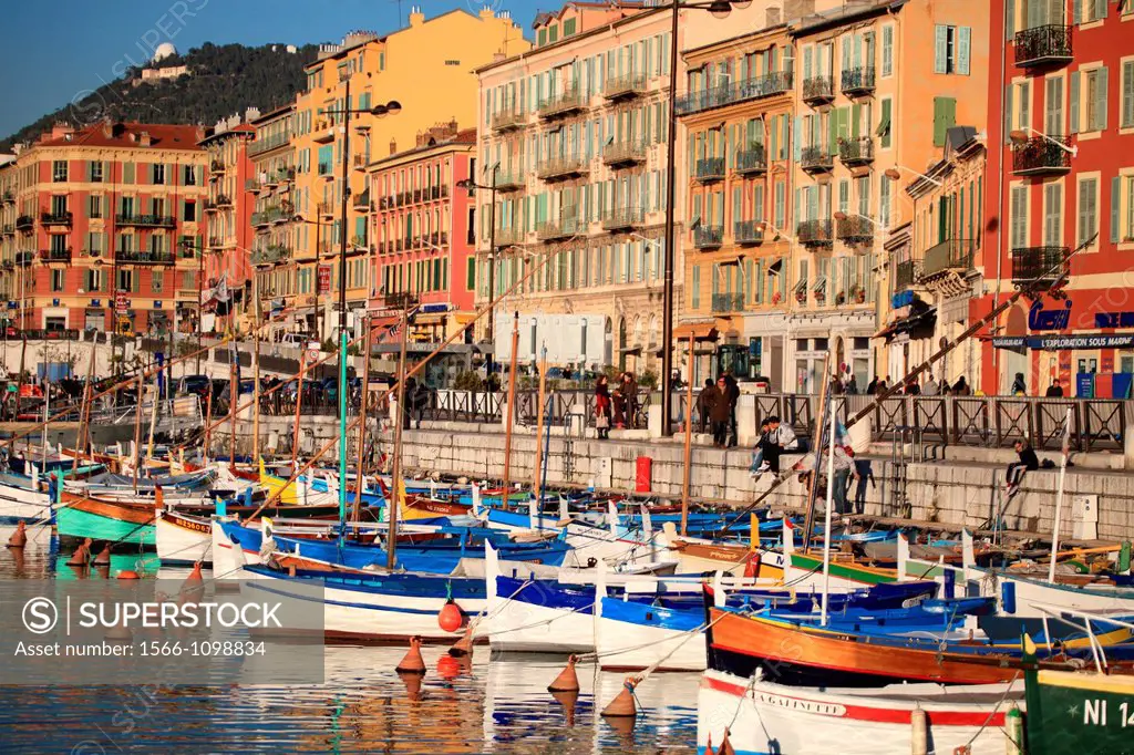 Nice, the harbor, Alpes-Maritimes, French Riviera, Provence-Alpes-Côte d´Azur, France