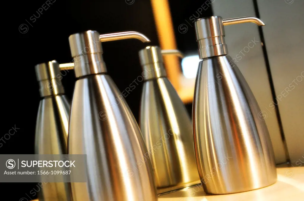 Stainless steel soap dispensers