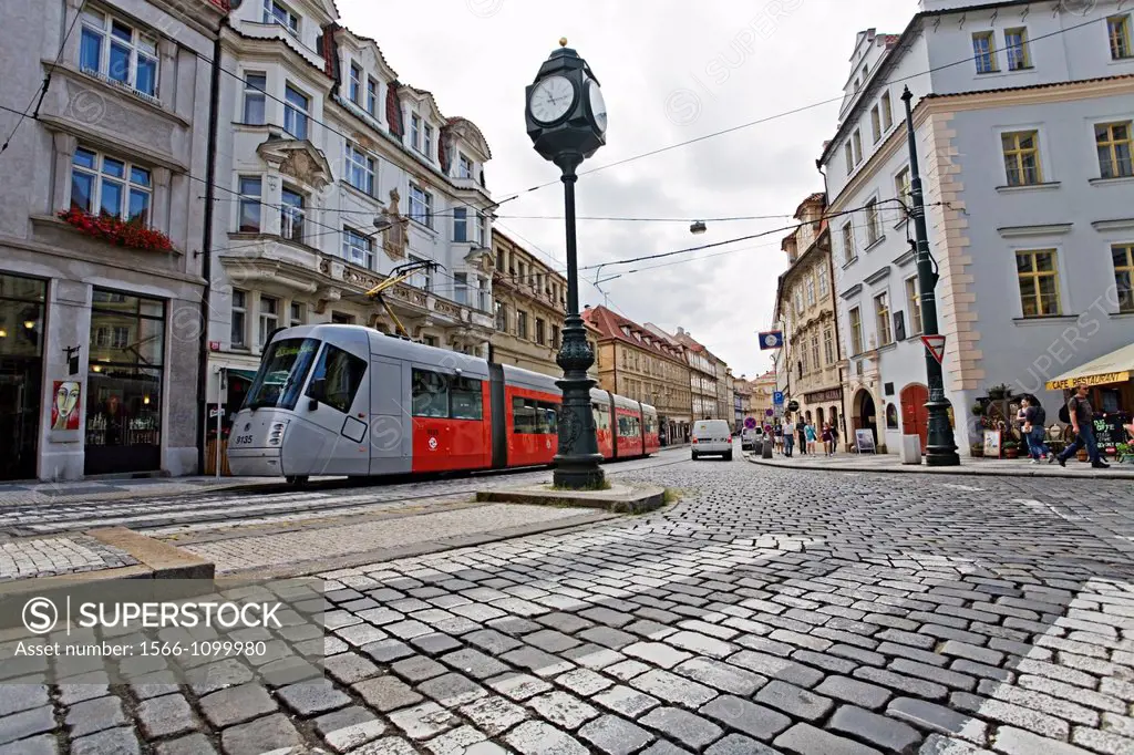 Street scene in Prague, Czech Republic