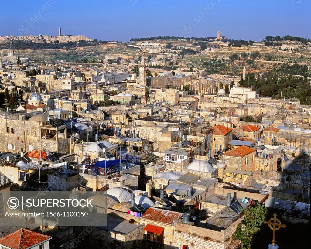 A View of The Old City of Jerusalem, Israel