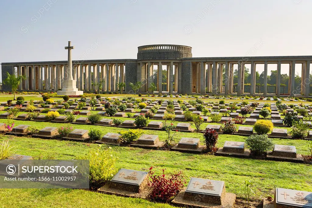 Myanmar , Yangon City,World war ll cemetery.