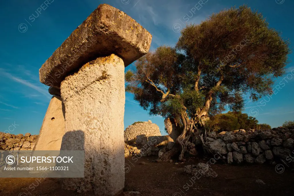 Taula Campus, Town of Talatí Talayot de Dalt, 1000 - 2000 b C Mahon Menorca Balearic Islands Spain