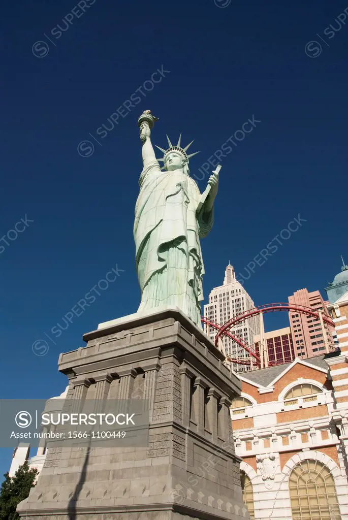 Replica of Statue of Liberty, New York-New York Hotel, Las Vegas, Nevada, USA