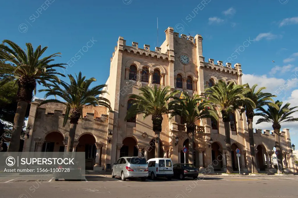Town Hall built in 16th-20th century, Ciutadella, Minorca, Balearic Islands, Spain