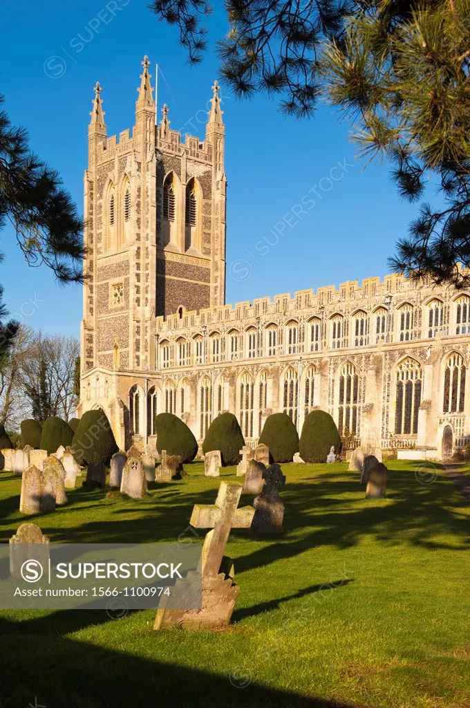 The Holy Trinity Church in Long Melford , Suffolk , England , Britain , Uk