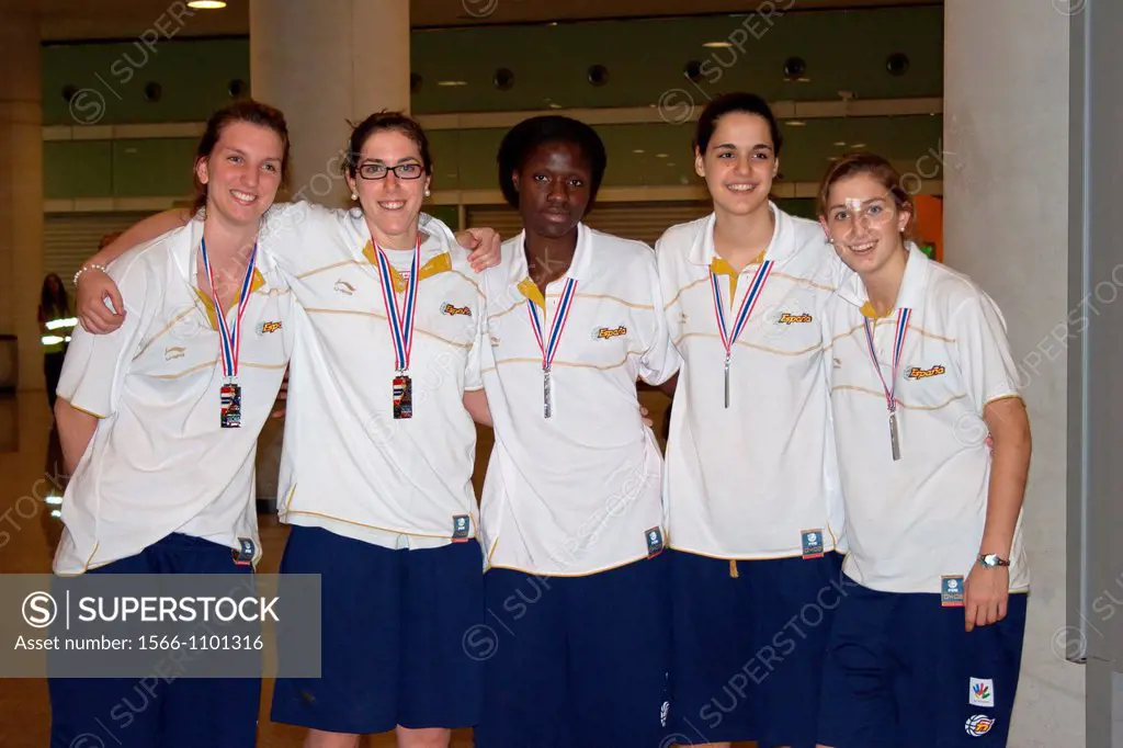 Spanish U19 selection of women´s basketball, Silver medal, World Basketball Bangok 2009