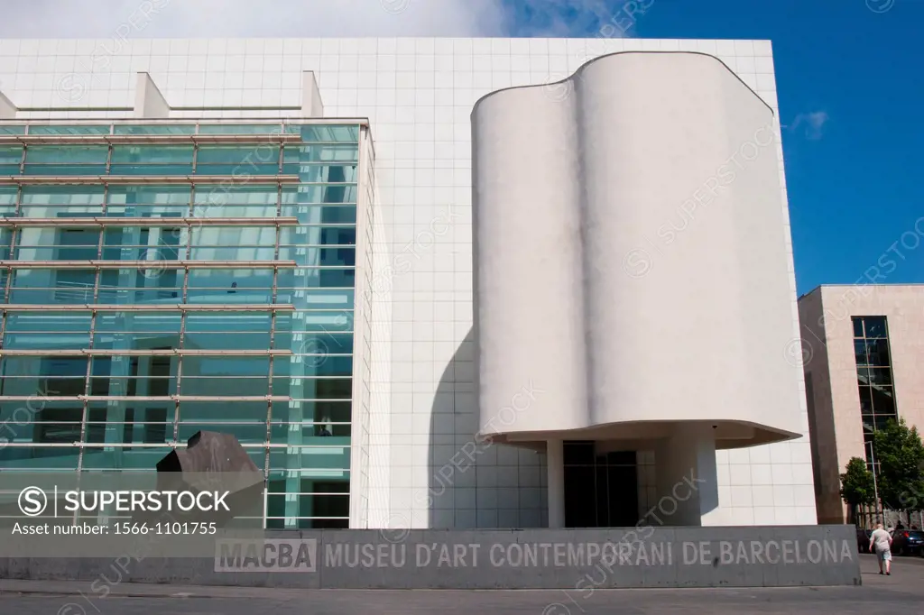 Museu d´Art Contemporani de Barcelona, MACB, Architect Richard Meier, Barcelona, Catalonia, Spain