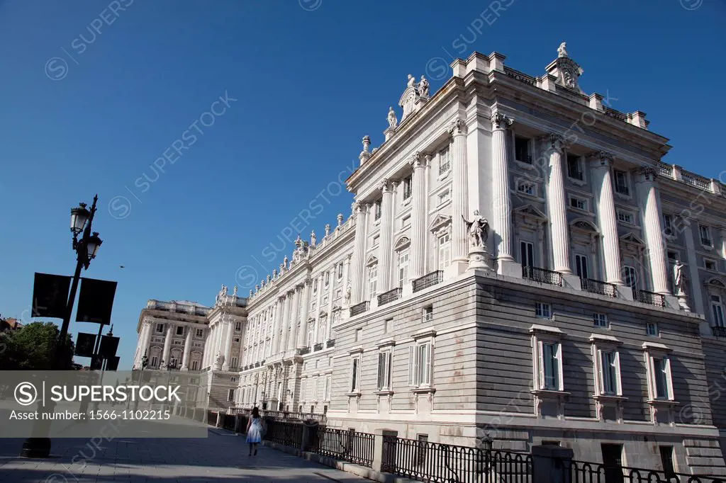 View the Royal Palace paniramica, Madrid, Spain, Europe