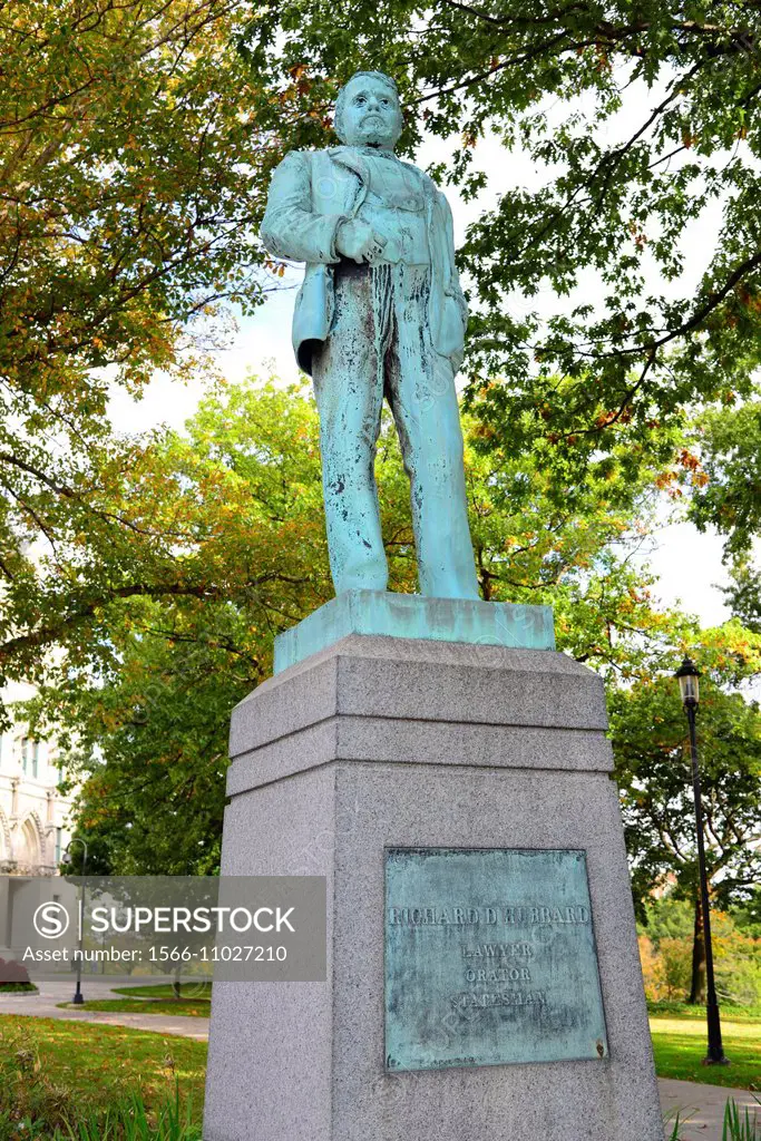 Richard Hubbard Lawyer statesman statue Hartford Connecticut.