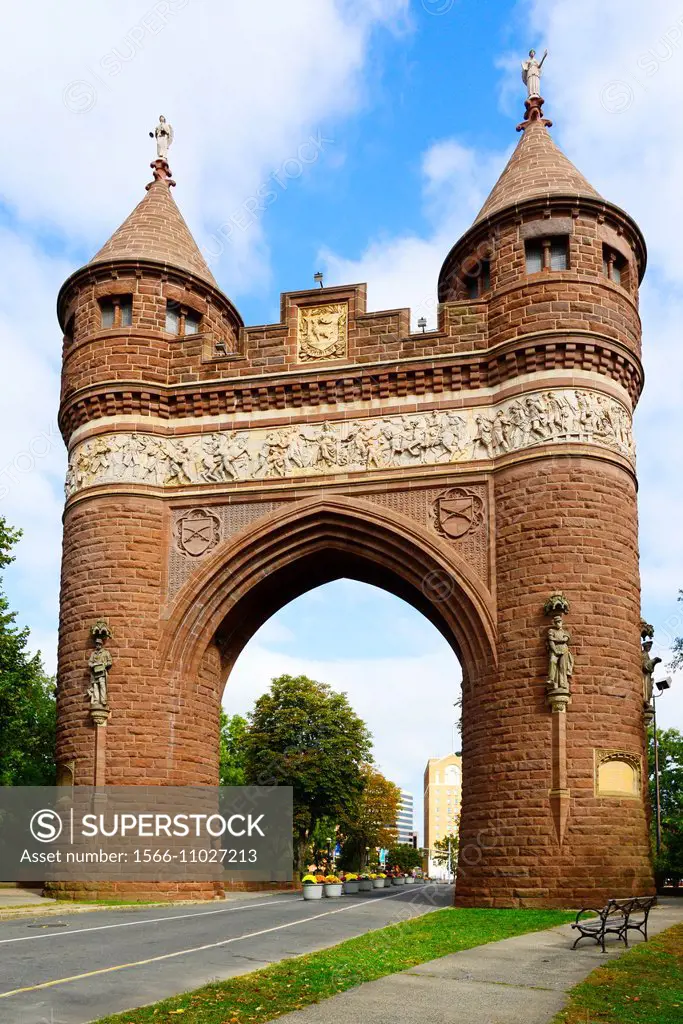 Soldiers and Sailors Memorial Arch in Hartford Connecticut CT.