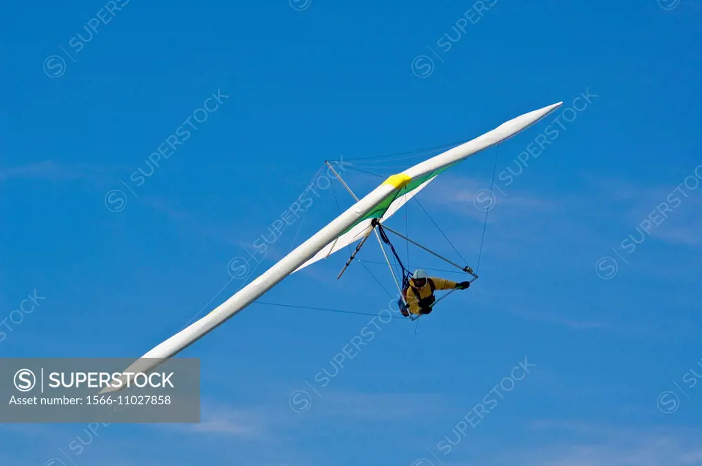 Hang glider at Table Bluff, Humboldt County, California.
