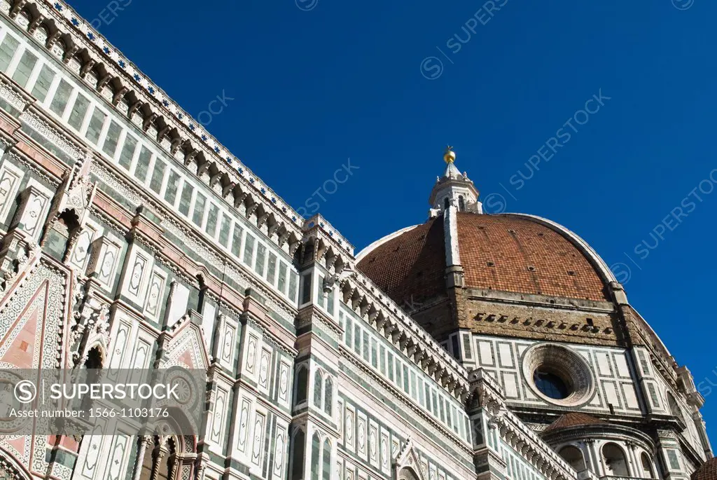 The cathedral Santa Maria del Fiore, Dome of Brunelleschi, Unesco World Heritage site, Firenze, Tuscany, Italy
