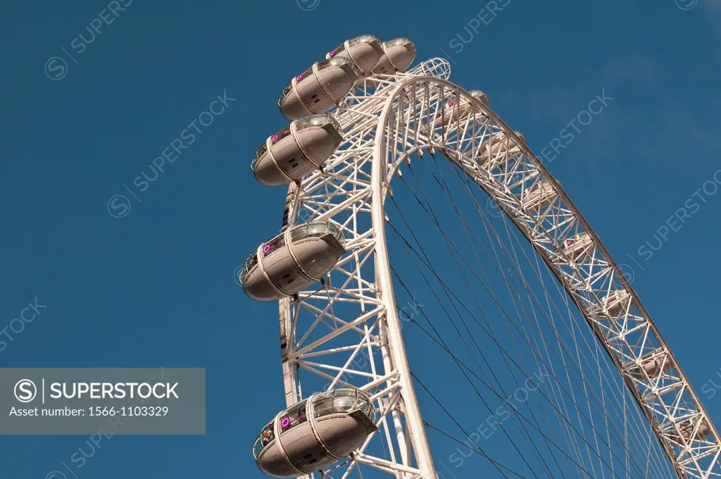 London Eye or Millennium Wheel, Central London, England