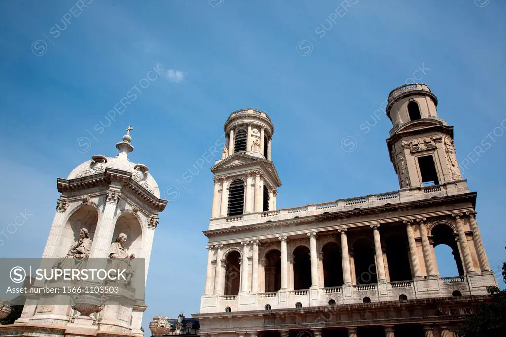 St-Sulpice church in Paris, France