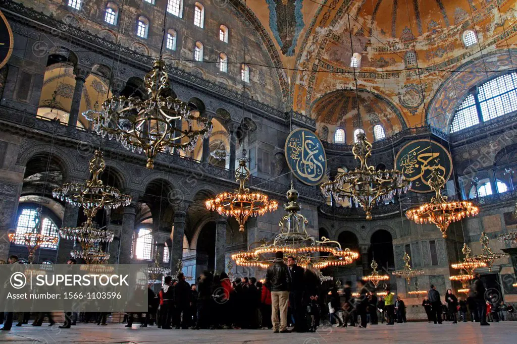 St. Sophia Mosque, Hagia Sophia, Istanbul, Turkey.