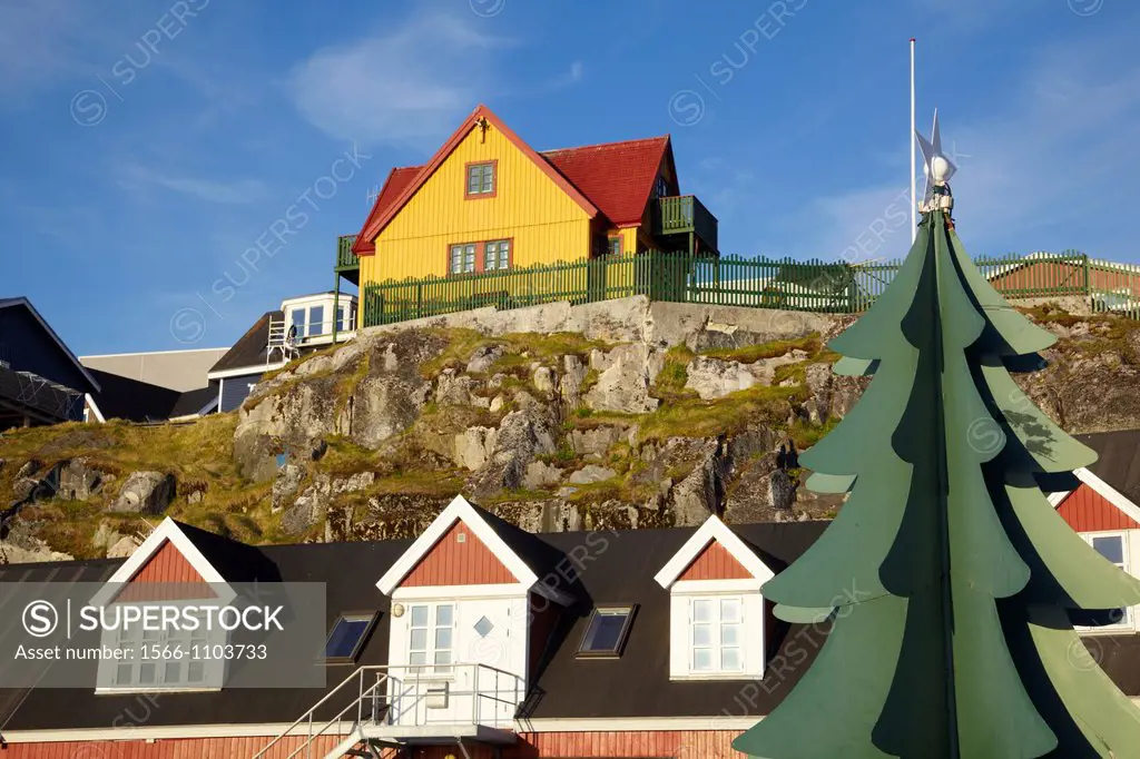 House on a hill, Nuuk, Greenland