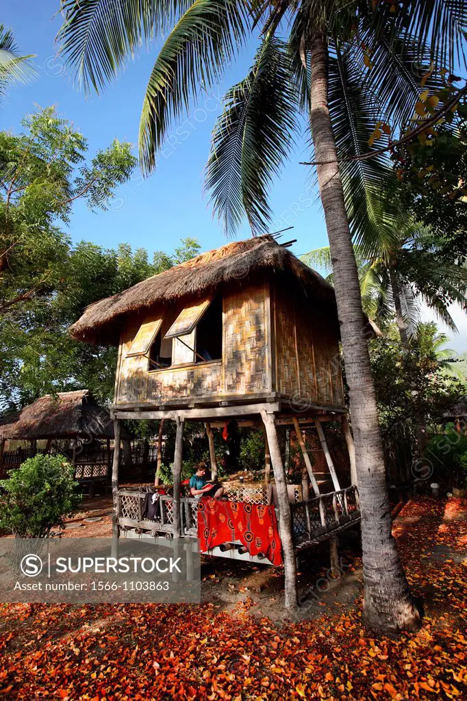 Tourist bungalows at Tua Koin Eco-village on Atauro Island East Timor