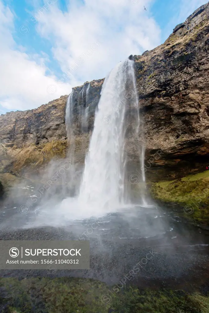 Famous Seljalandfoss waterfall, Iceland.
