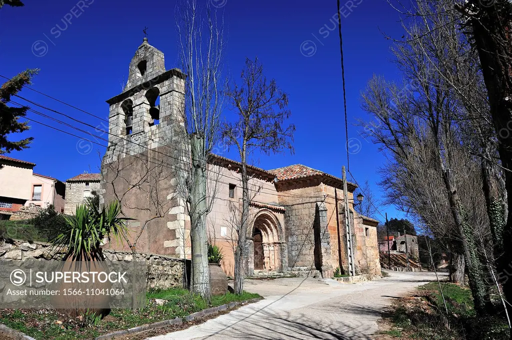 Nativity Romanesque church, XIIIth century, Pozancos, Guadalajara, Spain