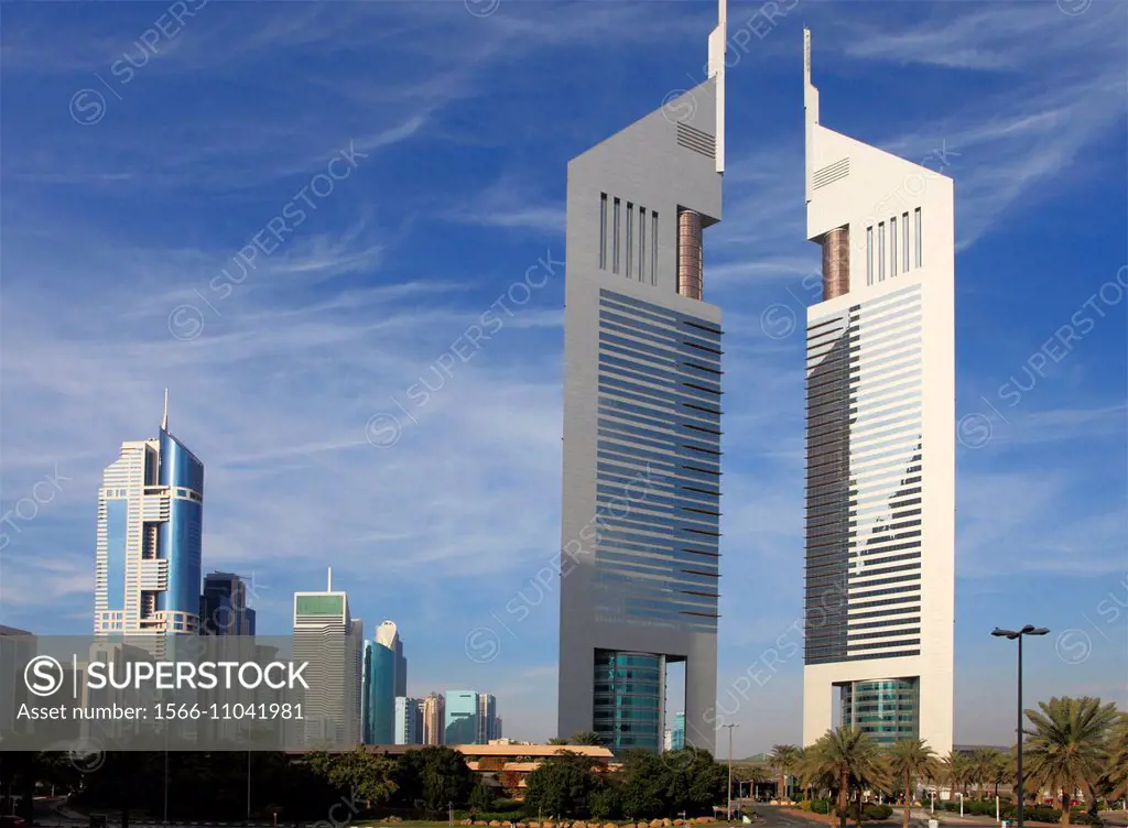 United Arab Emirates, Dubai, Emirates Towers,.