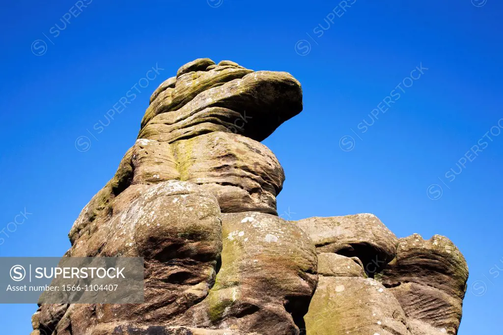 Rock Formation at Brimham Rocks North Yorkshire England