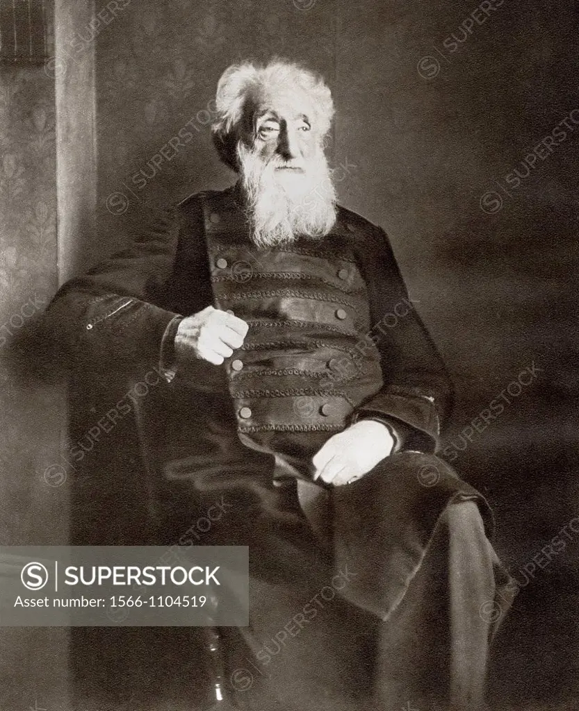 William Booth, 1829 - 1912  British Methodist preacher, founder and first general of The Salvation Army  From The Story of 25 Eventful Years in Pictur...