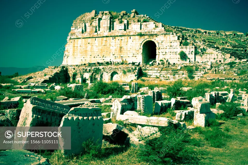 Miletus ancient greek city ruins  Aydin province  Western coast of Anatolia  Turkey