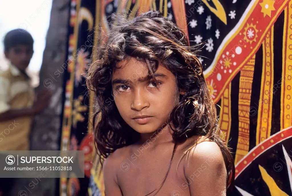 little girl, State of Kerala, India, South Asia.