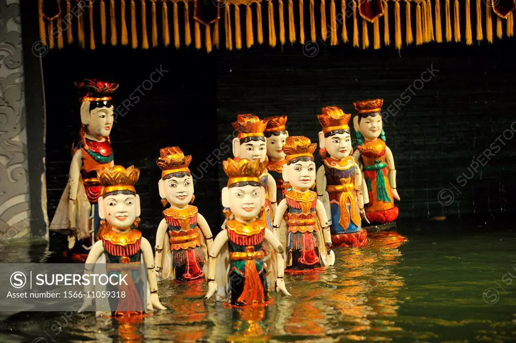 Thang Long Water Puppet Theatre, Hanoi, Northern Vietnam, southeast asia.
