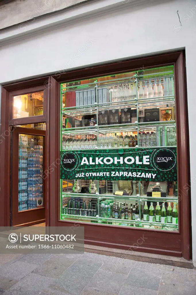 Licor Shop in Krakow, Poland.