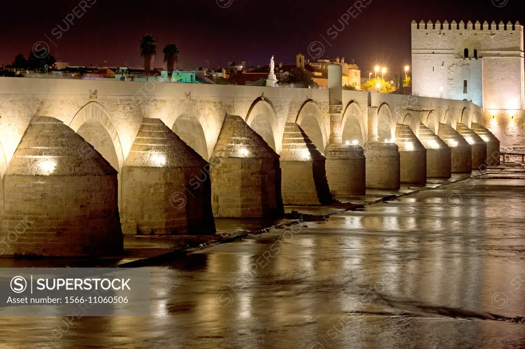 Cordoba (Spain). Roman bridge in Cordoba.