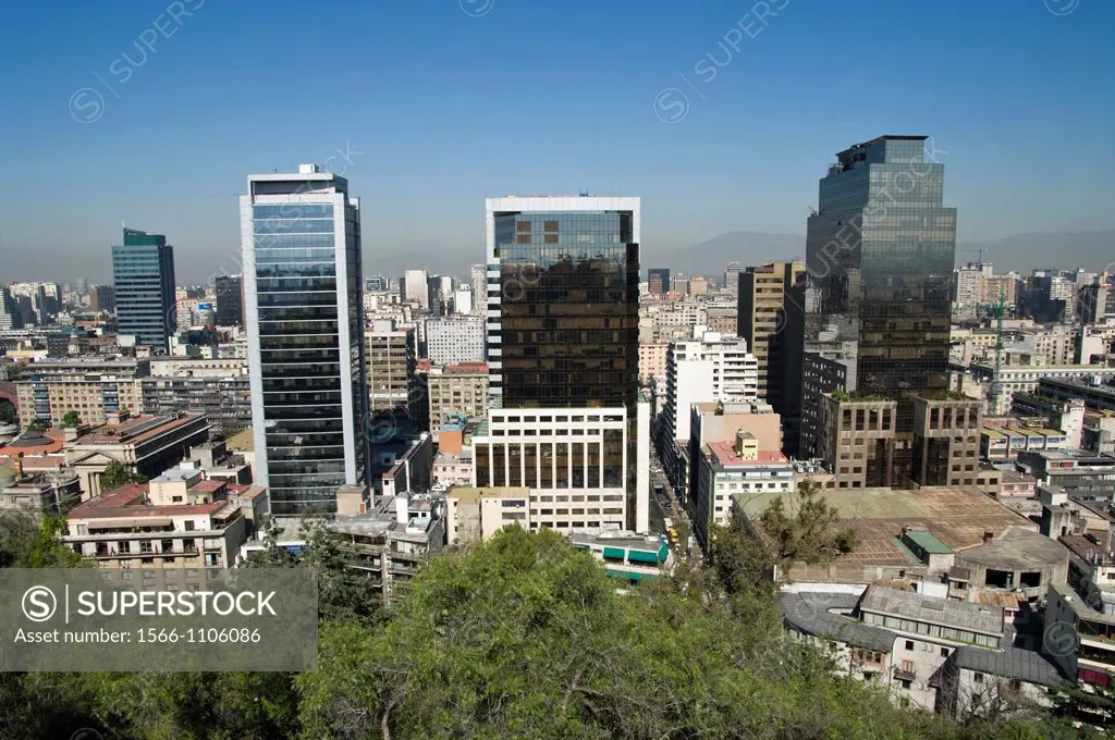Santiago de Chile city. View of City Center.