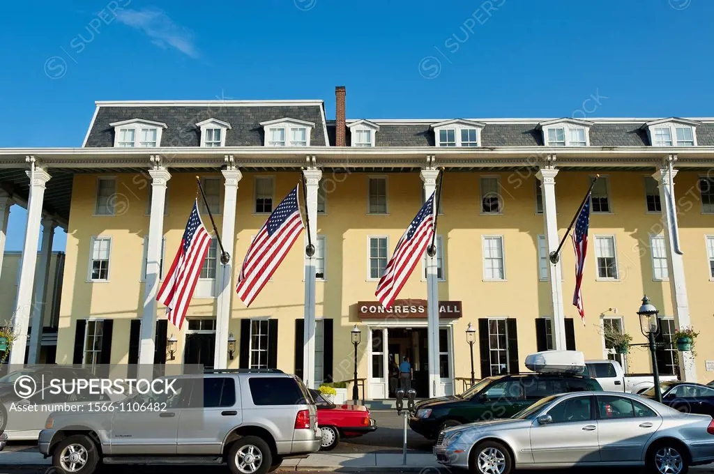 Historic Congress Hall hotel 1816, Cape May, NJ, New Jersey, USA