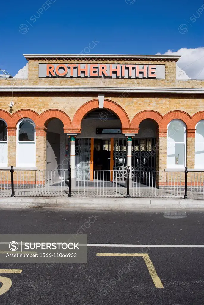 Rotherhithe Station, London Overground Railway, London.