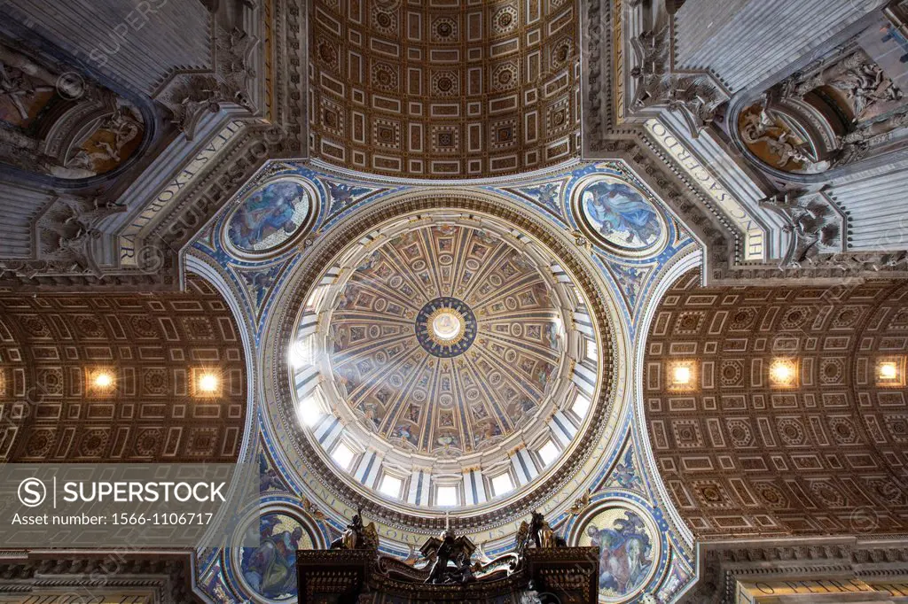 Saint Peter´s Basilica, Vatican City, Rome, Lazio, Italy, Europe
