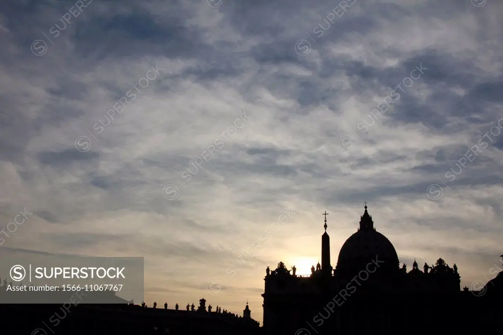 Saint Peter´s Basilica church in the Vatican, Rome Italy