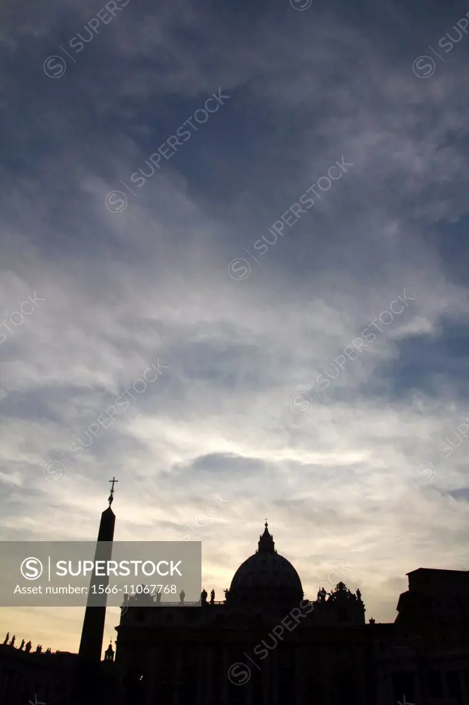 Saint Peter´s Basilica church in the Vatican, Rome Italy