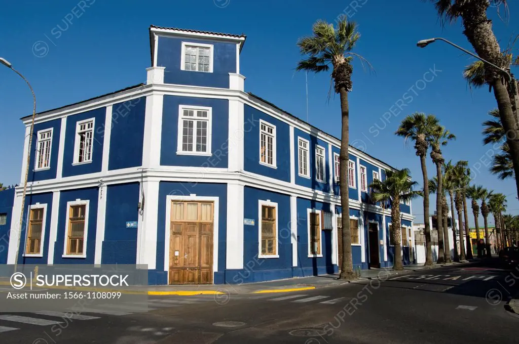 Chile. Arica city. Traditional house.
